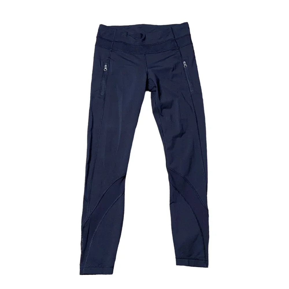 Lululemon Inspire Mesh Tight II Black 7/8 Leggings Size 6 - Picture 7 of 13